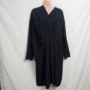 MARNI Lagenlook Knee Dress Women Size 42 Black